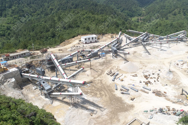 貴州萬隆建材日產5000方石料生產線