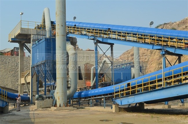 環(huán)保封閉砂石生產(chǎn)線水泥廠