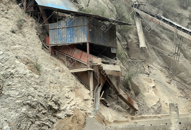 生產線上的篩分設備