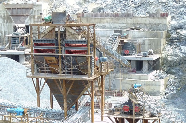 日產萬噸砂石料破碎篩分生產線