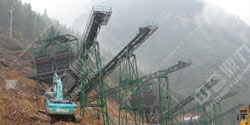 湖北省宜昌市秭歸縣水磨溪礦業(yè)時產800噸砂石生產線