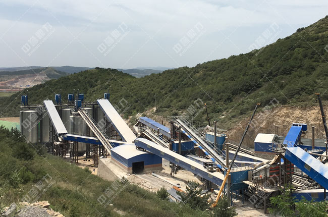 山西長治時產800噸石料場生產線 山西長治時產800噸石料場生產線