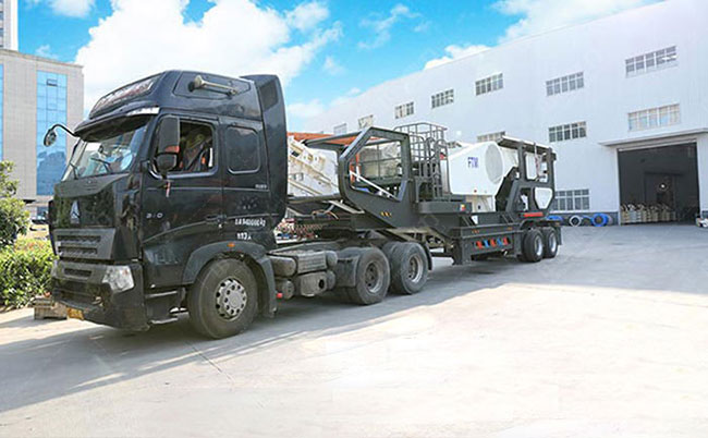 輪胎移動礦山碎石機