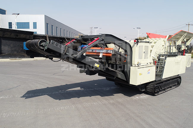 鵝卵石移動式破碎機的優勢特點 鵝卵石移動式破碎機的優勢特點